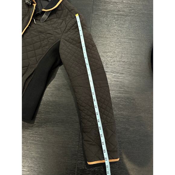 Zara Women’s Quilted Black Riding Jacket size Small/Medium - Picture 11 of 11